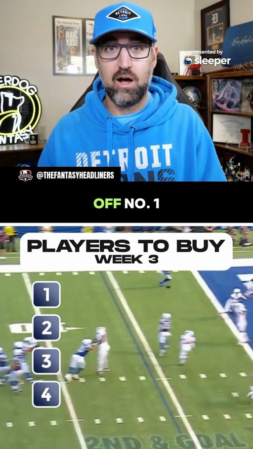 4 Fantasy Players to BUY before they go off.. 😳🚀 #football #fantasy #trade