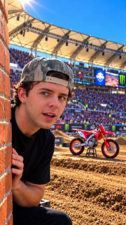 Can I Sneak Into The @supermotocross Finals? 🤫🚴‍♂️| #jtcasey #supermotocross