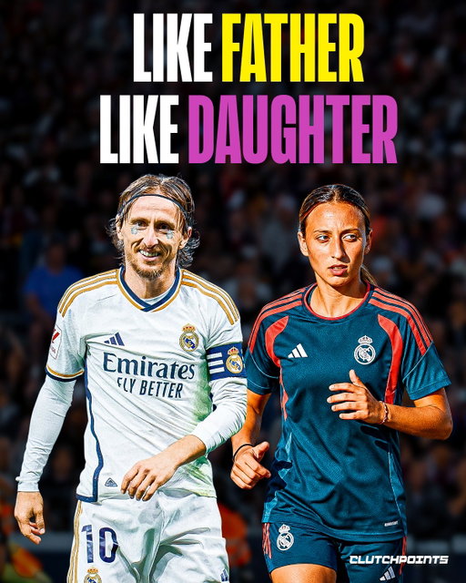 The Modrić name is back at Real Madrid. 🤍

Luka Modrić’s 13-year-old daughter, Ema, has officially been registered with Real Madrid’s women’s Cadete team.

Ema is a midfielder, just like her legendary father. She previously spent time at Madrid CFF before joining AC Milan’s academy last season.

Now she’s back in Madrid, beginning her own journey at the club where her father became a six-time Champions League winner and Ballon d’Or winner.

Different generation. Same badge. Same position.

The Modrić legacy continues. 🤍🇭🇷
