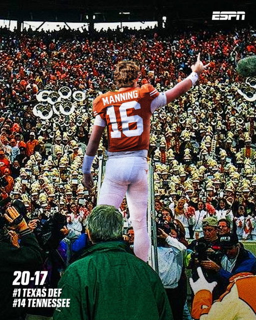 Arch and the No. 1 Longhorns conduct a big road win in Knoxville 🔥🤘