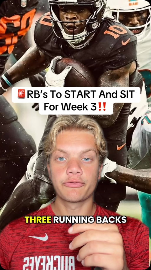 Running backs to start and sit for a week three of fantasy football! I will definitely be sitting Travis Etienne with the return of Alvin Kamara