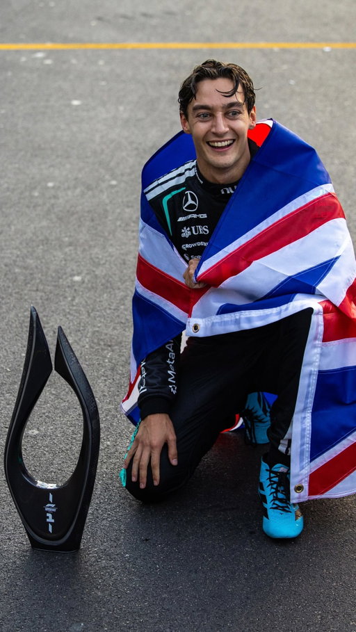 @chrismedland says a well-deserved win for @georgerussell63 to an exciting finish to the Azerbaijan Grand Prix. 🏆

_
#F1 #Baku #racer