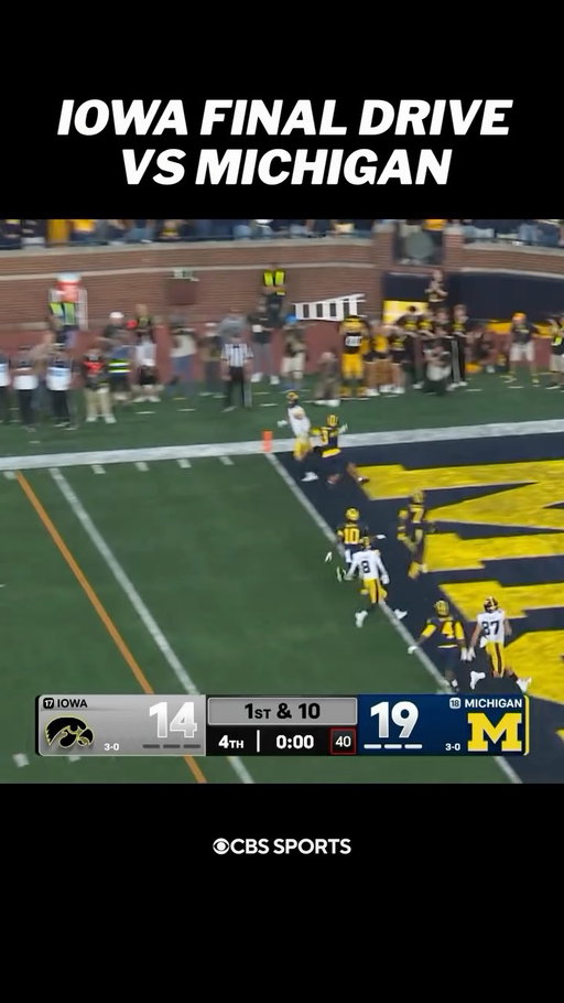 IOWA STUNS MICHIGAN!!!
