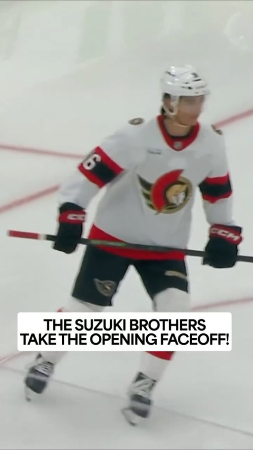 A special start to their first NHL matchup! ❤️