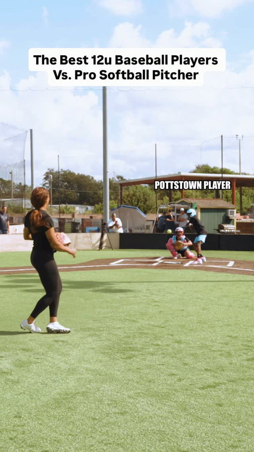 Can the 12u Pottstown Scout Team and Pottstown Natty get a hit off a PRO Softball Pitcher?

#baseball #softball #challenge #comedy #sports