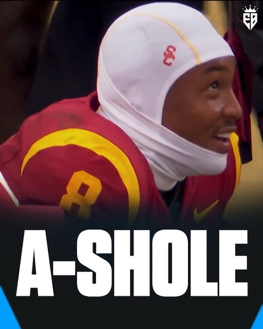USC's Desman Stephens II was ejected for targeting for this hit on Dante Moore but his behavior after the play might have been even worse 🤬

Dante Moore was taken to LA General County Hospital and was moving his legs and fingers while being carted off, according to NBC's broadcast.

Prayers for Dante Moore. 🙏