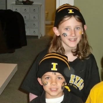 love college football and love the iowa Hawkeyes — we’ll chat more about the game tomorrow! celebrating tonight!!!