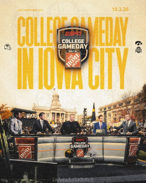 Saturday starts in Iowa City 🏈

Welcome back, @collegegameday