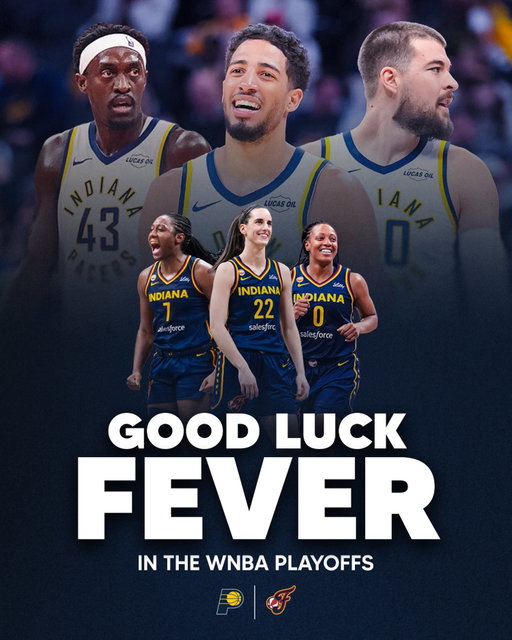 Good luck @indianafever in the WNBA playoffs 👏