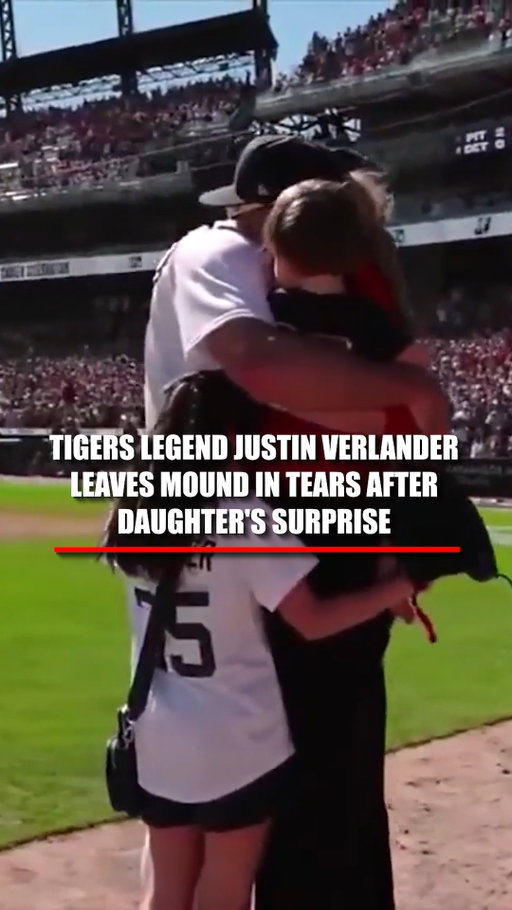 A retirement to remember.

Tigers legend Justin Verlander leaves the mound in tears after his daughter, Genevieve, surprises him during the final start of his career.

Verlander retires as one of the most decorated pitchers in baseball history, winning three Cy Young Awards, an MVP and two World Series titles.

He tipped his hat to roaring Detroit fans as he walked off the field with his wife, Kate Upton, and two children.