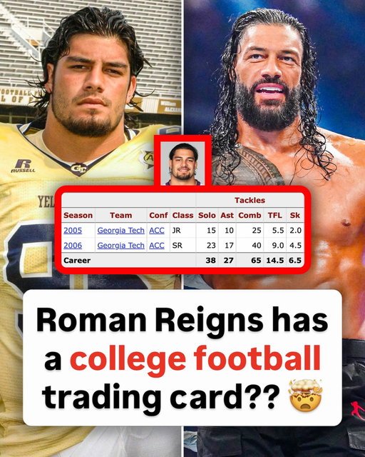 JUST IN: The Tribal Chief @romanreigns will sign his first-ever official football card, commemorating his standout college career at Georgia Tech ☝️🏈

His Retrofractor autograph arrives in 2026 Bowman Football on Sep. 30 🗓️