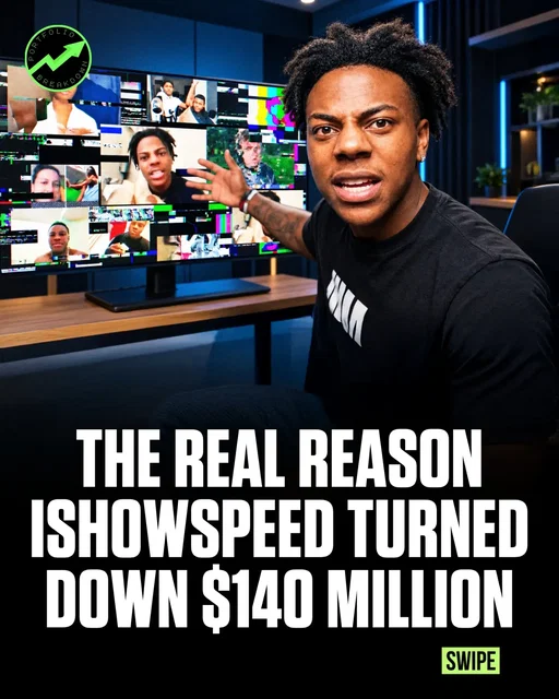 In a recent episode, @portfoliobreakdown went through the business behind IShowSpeed and how big his career has actually become.

Darren started posting when he was 11, spent years getting almost no attention, then one NBA 2K reaction helped everything take off. At one point, his channel went from around 100,000 subscribers to 1 million in roughly 60 days.

Since then, Speed has taken his streams around the world, landed major sponsors and built an audience worth millions. Forbes estimated he was making around $20 million a year by 2025.

And when a streaming platform reportedly came with an offer worth tens of millions, Speed said no and kept doing things his way.

He bet on owning the audience instead of taking the big check.

Follow us (@entrepreneursonig) for everything related to entrepreneurs