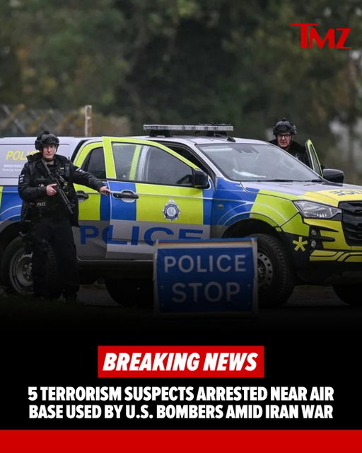 🚨 BREAKING: British counterterrorism police have arrested 5 men near RAF Fairford base on suspicion of preparing a terrorist attack ... after reports of 3 suspicious vehicles heading toward the airfield.

More details at the link in bio 🔗