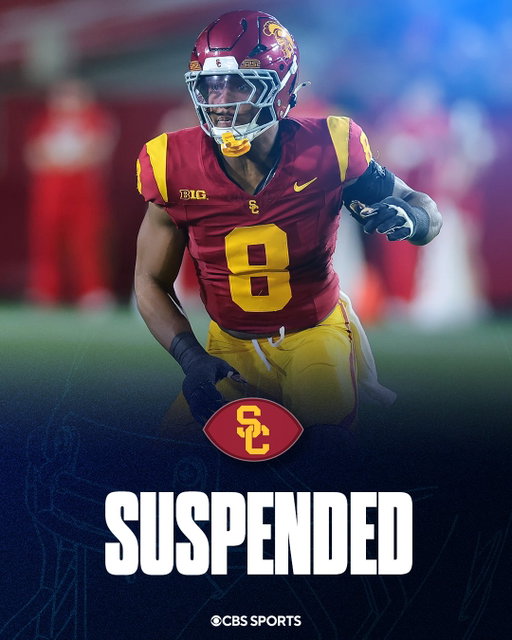 BREAKING: USC has suspended Desman Stephens II for one game for his conduct after his hit on Dante Moore. Stephens released a statement apologizing for his conduct.