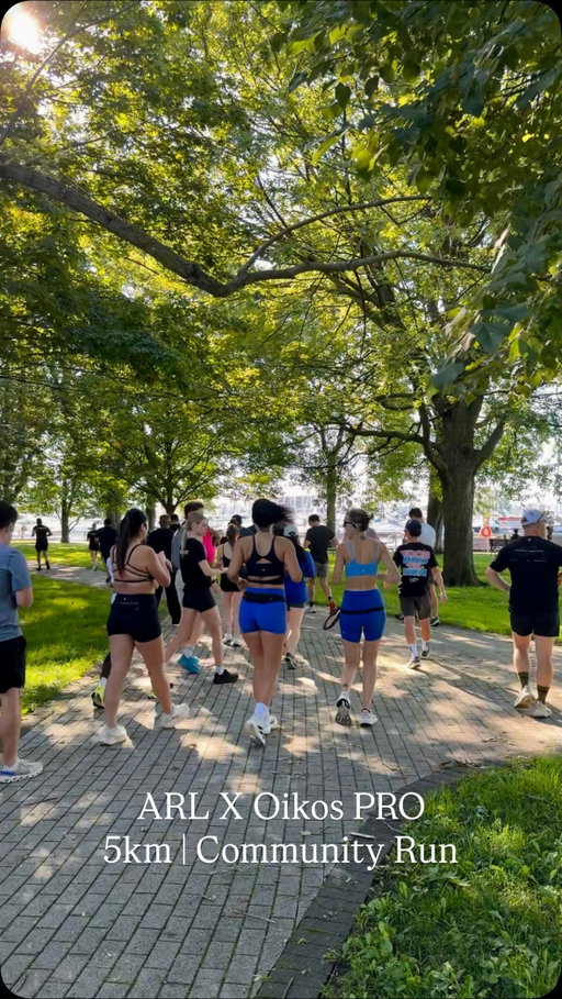 #Ad The best kind of run is the one you do with your people. ARL x @oikos_canada Community Run. Oikos PRO helps build strength and so does showing up for each other.  

#OikosCanada  *Oikos Pro is a source of protein. Protein helps build strong muscles as part of a healthy active lifestyle and balanced diet.  