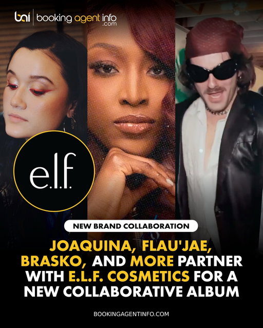 Joaquina (@joaquina), Flau'Jae (@flaujae), Brasko (@braskosongs), and more partner with e.l.f. Cosmetics (@elfcosmetics) for an innovative new collaborative album, Mirror Mix.

The beauty-driven project features original tracks from seven rising global talents, also highlighting breakout artists Nezza, Mamii, Hello Sister, and Sadie Rose Van.

The vibrant, Y2K-inspired ad spot blends snippet previews of the album's tracks with nostalgic, high-energy visuals and stylized portrait shots of each featured artist.

The musical alignment marks another bold step in e.l.f.'s culture-first marketing strategy, expanding on the brand's track record of empowering emerging music creators following their 2024 original record project, Get Ready With Music, The Album, which featured artists Betty Who, Meduulla, and Charlotte Rose Benjamin.

Create a free account at BookingAgentInfo.com to be the first to know about new music brand partnerships.

Follow @bookingagentinfo_ for more.