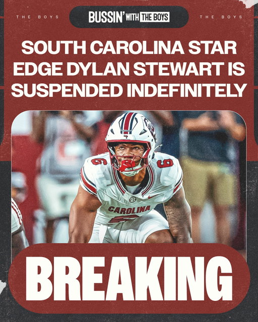South Carolina head coach Shane Beamer has announced Dylan Stewart is suspended indefinitely. 

🎥 @espn