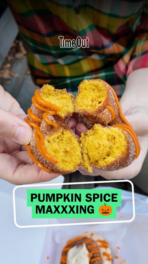 It’s below 70 degrees in NYC, which can only mean one thing: pumpkin spice season is officially ON. 🎃🍂

Zach hit the city for the ultimate pumpkin crawl, trying everything from a 105-year-old Bronx bakery’s pumpkin treats to a PSL served inside an actual pumpkin. 👀

🎃 @contis_pastry_shoppe : Pumpkin spice cake donut + Pumpkin spice cake donut stuffed with cheesecake cream
☕️ @monoblend.coffee : Pumpkin spice latte served in a pumpkin
🍦 @amplehills : Falling for Pumpkin ice cream with pumpkin, marshmallow + cinnamon crust

Three stops. A lot of pumpkin. One very necessary sugar rush.

Which one are you trying first? 👇

#PumpkinSpice #NYCFood #NYCEats #FallInNYC #TimeOutNewYork