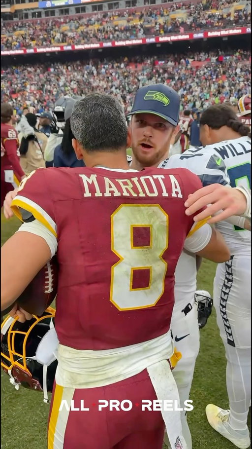 Washington Commanders quarterback Marcus Mariota threw three touchdown passes for the first time since the 2022 season today against the Seattle Seahawks.

Mariota sealed the game with a 9-yard read-option run on third-and-7, setting up victory formation.