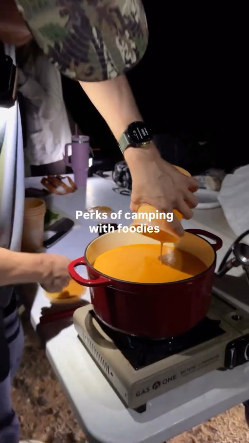 I love camping with other foodies
#camping #foodie