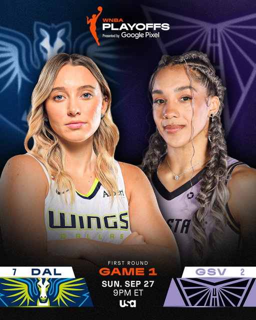 One more Game 1 to close out the night ‼️

The @dallaswings bring an 89.4 PPG offense into the Bay against a @valkyries defense that allowed a league-low 75.1 PPG this regualr season.

See who takes it at 9pm/ET on USA Network!

 2026 WNBA Playoffs presented by @googlepixel