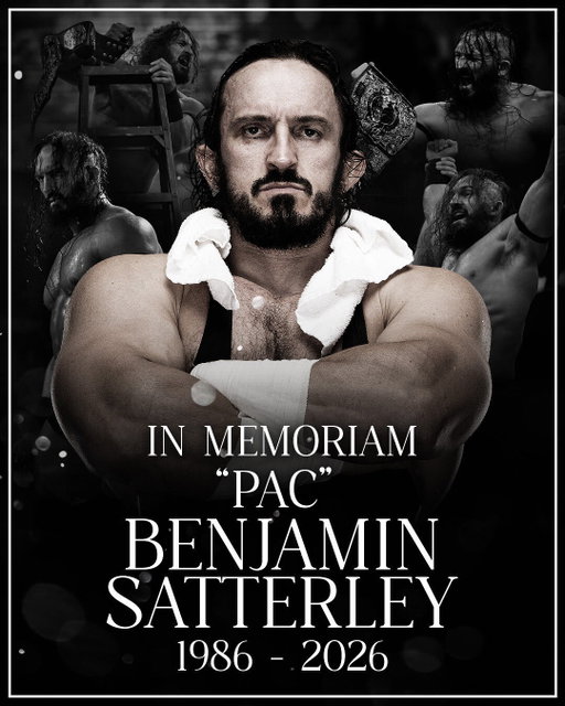 All Elite Wrestling is saddened to announce the passing of Benjamin Satterley, aka Pac. A native of Newcastle upon Tyne, England, Satterley began his wrestling career in 2004 and went on to perform for wrestling organizations all over the world, captivating fans with innovative high-flying moves and incredible in-ring ability. Pac signed with All Elite Wrestling in 2019 and held multiple AEW Championships and competed in some of the most memorable matches in AEW history. Our condolences go out to Satterley’s family, friends and fans.