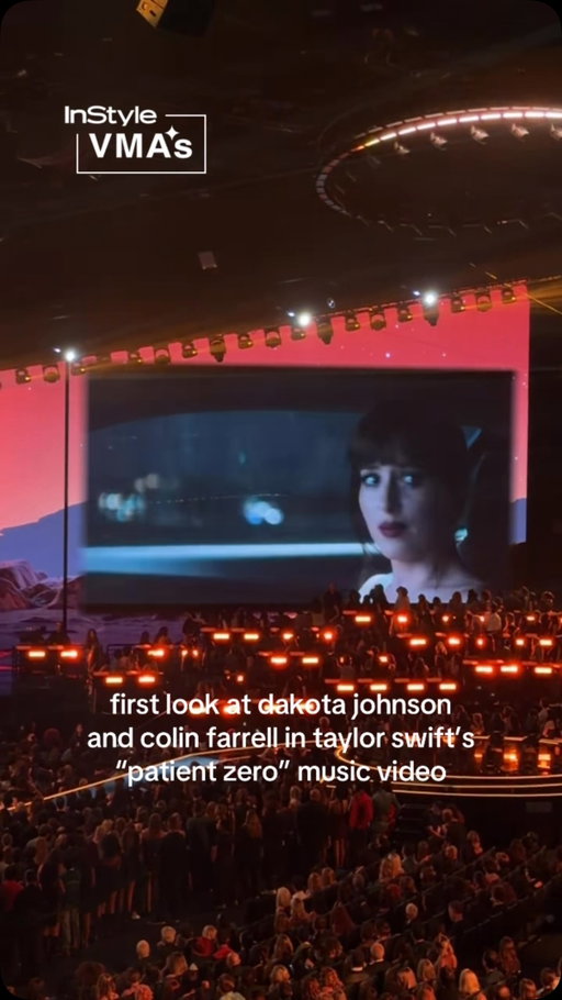 CHILLS! #DakotaJohnson and #ColinFarrell star in #TaylorSwift’s latest music video for her latest single “Patient Zero” which just premiered at the 2026 #VMAs. 

🎞️: @saharapagan view from the @bacardi suite
#VMAs2026