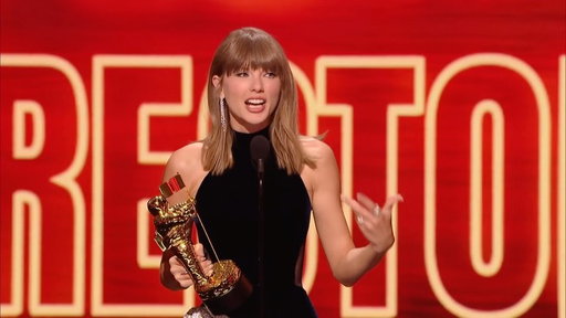 Trulyyy one for the history books 🏆 @taylorswift receives the MTV #VMAs Artist Director Honors!