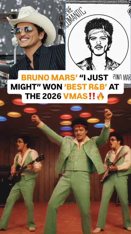 Bruno Mars took home ‘Best R&B’ at the 2026 VMAs for his single “I Just Might”‼️🔥

Are y’all still rockin with this song⁉️