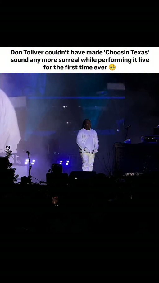 How does Don Toliver make every song sound so beautiful when performed live? 😮‍💨
.
Don Toliver performed the Drake collab "Choosin’ Texas (Remix)" live for the first time at Camp SOD festival on September 27, 2026, in Waldorf, Maryland.

Don Toliver has taken over Instagram reels and X instantly captured the energy, with clips from Don Toliver performing Choosing Texas Live for the first time going viral: fans wrote comments like 'One of his sets ever" and "why is he not dropping this track yet". Don Toliver opened with "Cold Shoulder", then delivered the remix to a roaring crowd, many of them said they literally had tears in their eyes. One attendee called the whole performance “10/10… no notes,” while others posted excited reactions like "omg omg omg i just heard don toliver perform choosin texas". Don Toliver's first performance of Choosing Texas remix has made the fans hyped for a future Drake joint stage moment during the Upcoming Iceman Tour. Drake premiered "Choosin’ Texas (Remix)" featuring Don Toliver during his FOMO YouTube livestream on September 15, 2026. The track, a reimagined version of Ella Langley’s No. 1 hit, played over backstage footage from Octane Tour where Drake came out as a surprise guest in Toronto. Choosing Texas Remix has not received an official streaming release yet.
.
#dontoliver #drake #rap #viral