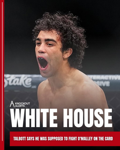 Payton Talbott says he was lined up to face Sean O’Malley on the White House card before the fight fell apart. According to Talbott, every time his name came up as an opponent, there was suddenly an injury 👀

"Supposedly when I was supposed to fight them they all had a broken foot."

O’Malley ended up fighting Aiemann Zahabi on the White House lawn and won by TKO.