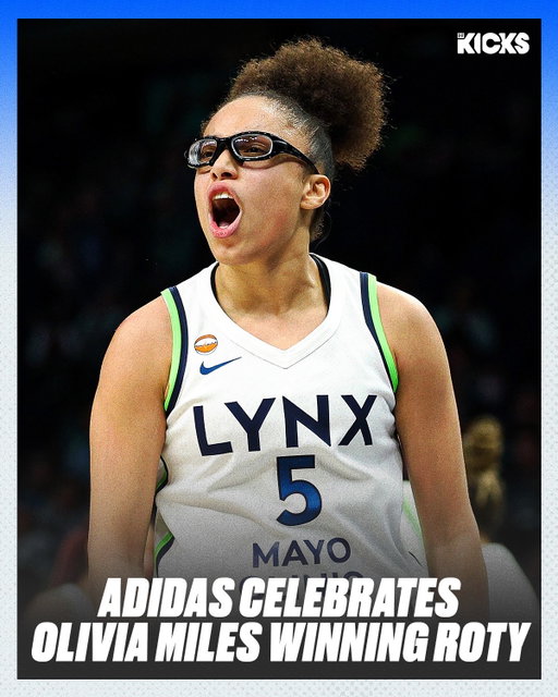 adidas showing love to The Spectacle for being names the 2026 WNBA ROTY👏 @_oliviamiles_