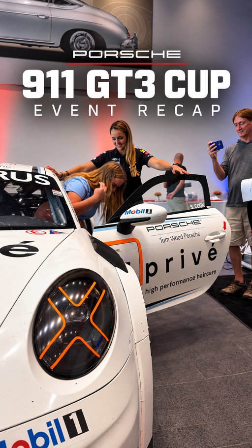 A closer look at what makes a Porsche 911 GT3 Cup a race car.

As a proud sponsor of Sabré Cook, Tom Wood Porsche was excited to welcome Sabré and her Privé 911 GT3 Cup for an Open Door Experience, giving our guests an inside look at the car, its setup, and what goes into competing on track.

Thank you, Sabré, for sharing your knowledge, your car, and your passion for Porsche Motorsport with us.

#TomWoodPorsche #SabreCook #Porsche911GT3Cup #PorscheMotorsport #OpenDoorExperience