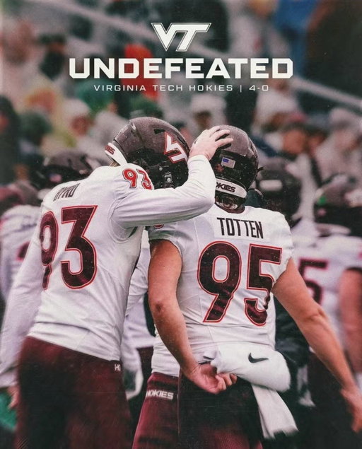 4-0 looks good on us 

#snag #snagdelivery #virginiatech #vtfootball
