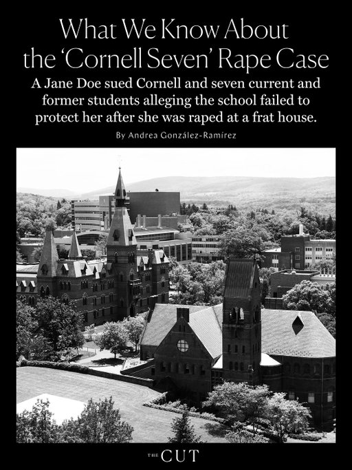 TW: Sexual Assault

Earlier this month, an anonymous woman filed a lawsuit against Cornell University and seven current and former male students, alleging they gang-raped her for hours at a frat house in 2024 and the school failed to protect her when she reported the incident. The lawsuit — which names as defendants Cornell University, seven current and former students, the former president of Cornell’s Chi Phi chapter, several fraternity and sorority organizations, a local bar, and other unnamed individuals — was filed on September 14 in New York state court. 

The allegations quickly went viral over the weekend with Florence Pugh and Representative Alexandria Ocasio-Cortez among those expressing rage and despair about the case. Following the backlash, the local district attorney said Sunday that his office is reopening its investigation after closing it without bringing charges two years ago. Find everything we know about the case and where things stand today at the link in bio. 

Photo: Getty Images