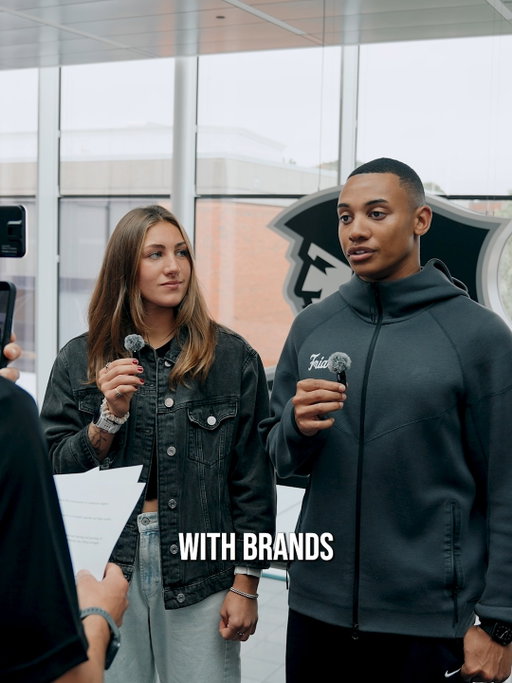 ⚽️ Ava Ripanti and 🥍 Stone Evans take us through their experience at today's NIL Media Day