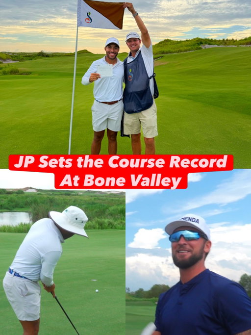 Live Now On YT! 🎥 JP sets the course record at Bone Valley! #golf #golfer #golfswing