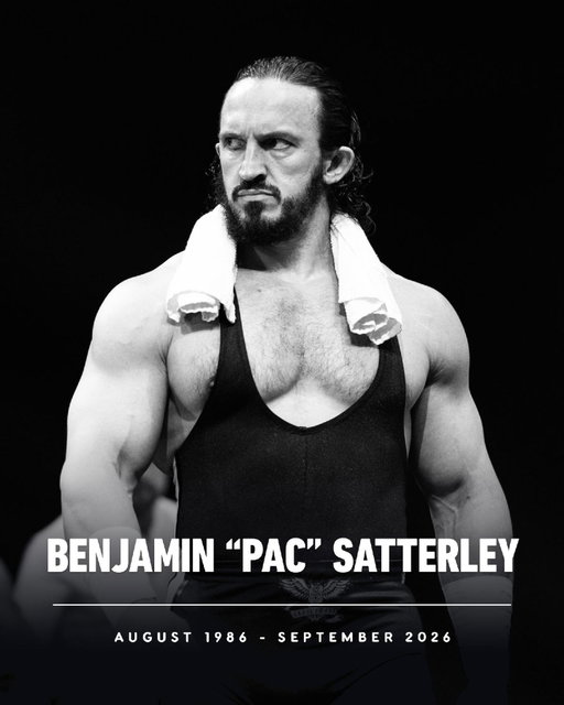 Benjamin Satterley, who wrestled under the moniker of Pac for AEW and Neville at WWE, has died at the age of 40.