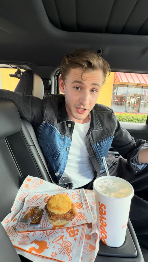 First VMAs, and secured the new @Popeyes Honey Chicken Biscuit sandwich on the way #PopeyesPartner