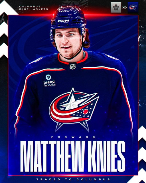 KNIES TO MEET YA! 🤝⁣
⁣
Matthew Knies is headed to the @bluejacketsnhl!