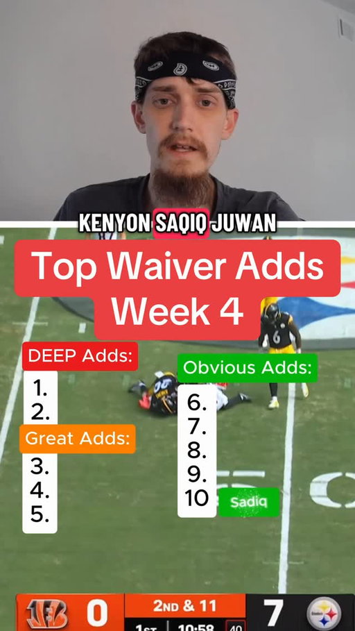 These are the top waiver adds for week 4 of fantasy football with the obvious adds of Adonai Mitchell and Mumpfield being my highest priority and QBs like Deshaun Watson and TEs like Darren Waller great adds if the others aren’t available #fantasyfootball #fantasyfootballtips #fantasyfootballadvice