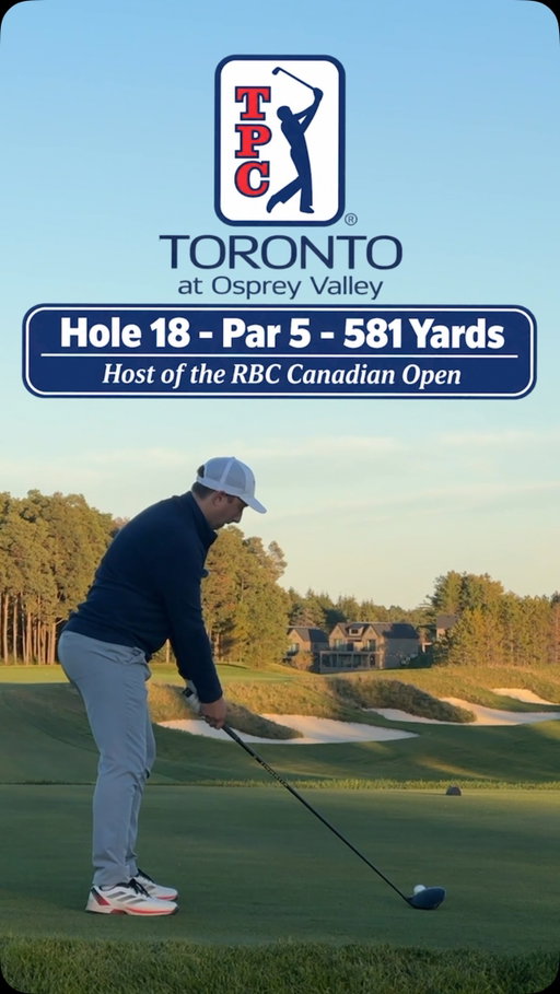 Let’s play the 18th hole on the North course at @tpc_toronto, home of the @rbccanadianopen. A great finishing hole that has, and will surely continue to, produce fireworks 💥 #GTAGolf #PlayAHoleWithMe #PlayAHole #Golf #TorontoGolf