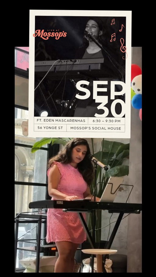 Catch me live this Wednesday the 30th of September performing songs like these & many more! 

📍@mossops.social @hotelvictoriato
🕡 6:30 to 9:30pm
📅 30th of September 
 🔗 Free Entry, reserve your seats with the link in my Bio! 

#TorontoMusician #TorontoMusic #LiveMusicToronto  #SingerPianist #LivePerformance