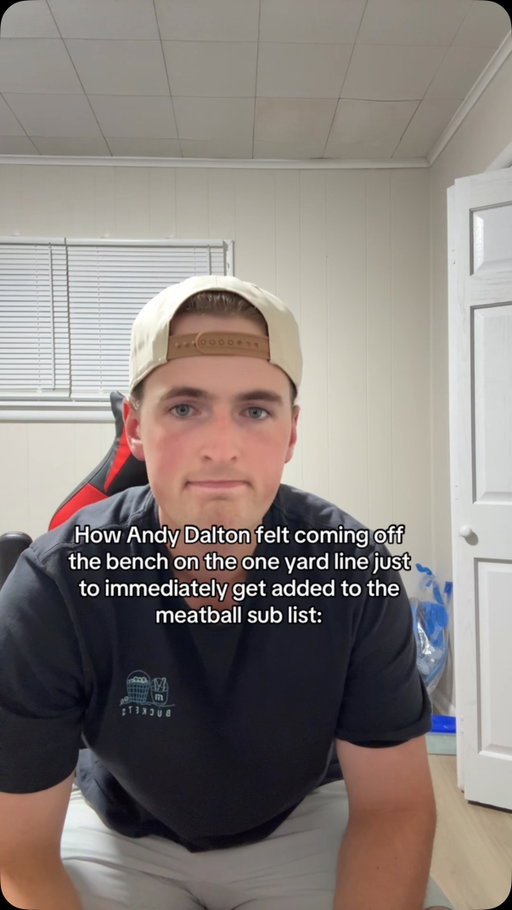 That was quick 😭 #andydalton #eagles #mondaynightfootball #football #nfl