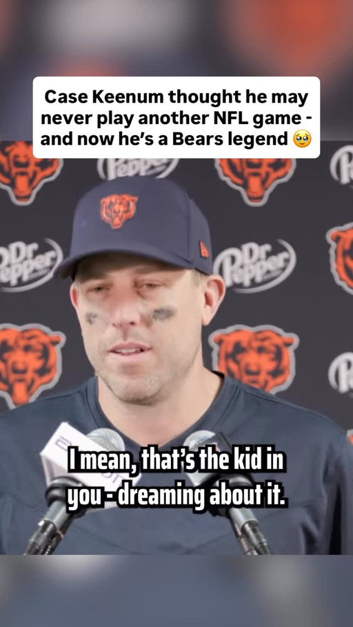 Case Keenum went from being essentially retired to cementing his place in Bears history forever with a terrific performance on Monday Night Football 🥹

(🎥 via Chicago Bears / YT)