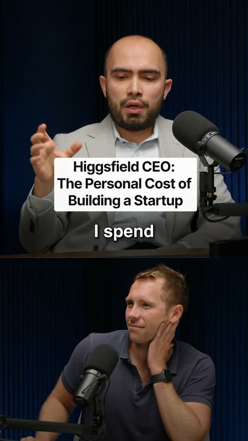 Comment "Watch" for the full episode 👇️⁠
⁠
Higgsfield Co-Founder & CEO Alex Mashrabov shares what a 90-hour working week means for his family.