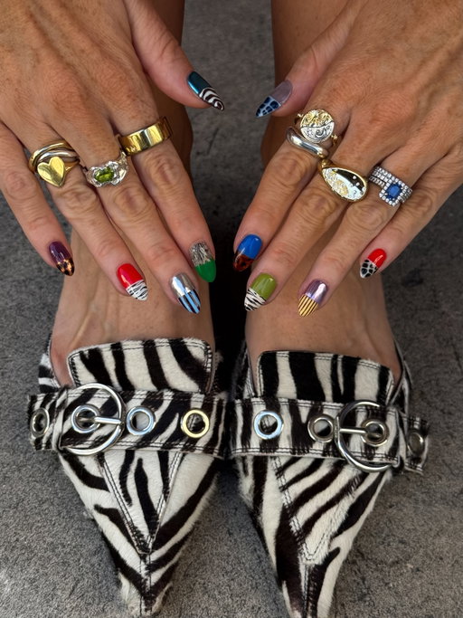 I say this every time but I truly mean it today when I say these are best nails I’ve ever had EVER @elias.nails 💅🏼 

#nailinspo #nailart #autumnnails #nailartideas #naildesign - zebra print nails, colourful nails, animal print nails, tortoise shell nails, nail art, chrome nails, Pinterest vibes