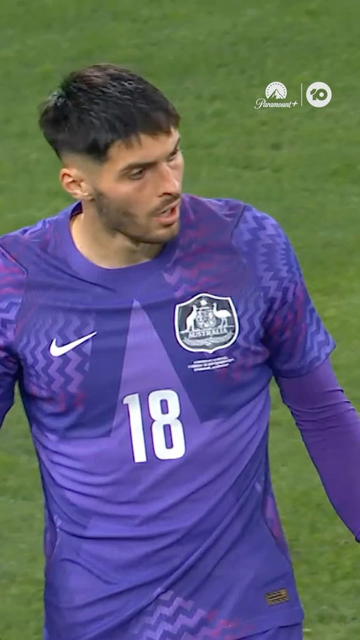 Beach stands tall with a huge double stop ❌

🎥 @paramountplussportau 

#Socceroos #QLDFootballSeries2026
