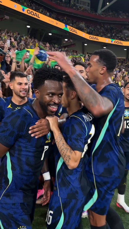What it means to Vini Jr and Brazil 🫶🇧🇷

The Real Madrid star's penalty securing a 4-2 win for the Seleção ✨

Watch #AUSvBRA live and exclusive on Paramount+ 📺