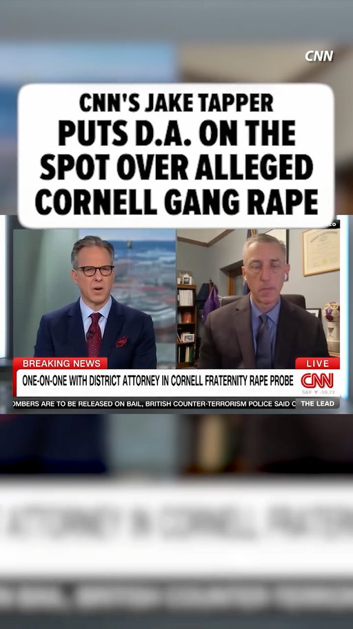 Jake Tapper made the Cornell alleged sex assault case personal on air ... telling Tompkins County District Attorney Matthew Van Houten he couldn’t imagine how angry he'd be if prosecutors handled a case involving his own daughter the same way. 🗣️

🎥: CNN